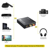 PROZOR 192KHz Digital to Analog Audio Converter DAC Digital Optical to