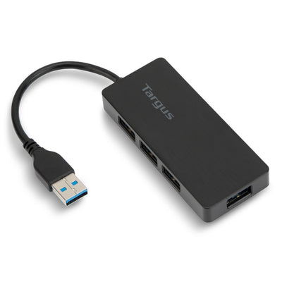 Targus 4-Port USB 3.0 Hub, Black (ACH124US)