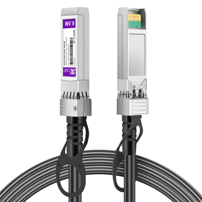 10G SFP+ to SFP+ Cable, 0.5M(1.65ft) 28AWG, 10GBASE-CU Passive Twinax