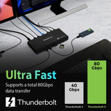 IOGEAR Quantum Thunderbolt 5 Dock Pro - 10 Devices - 80gbps - 2.5G - T
