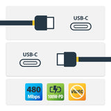 StarTech.com 4m USB C Cable w/PD - 13ft USB Type C Cable - 5A Power De