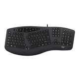 Adesso AKB-160UB TruForm Ergonomic Desktop Keyboard, Split Key Zones,