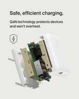 Belkin BoostCharge Pro Chargeur Mural USB-C 4 Ports GaN 200W Multi-Port