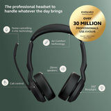 Jabra Evolve2 55 - Link390a MS Stereo Teams Certified Dual-ear, USB-A