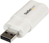 StarTech.com ICUSBAUDIO USB to Stereo Audio Adapter Converter