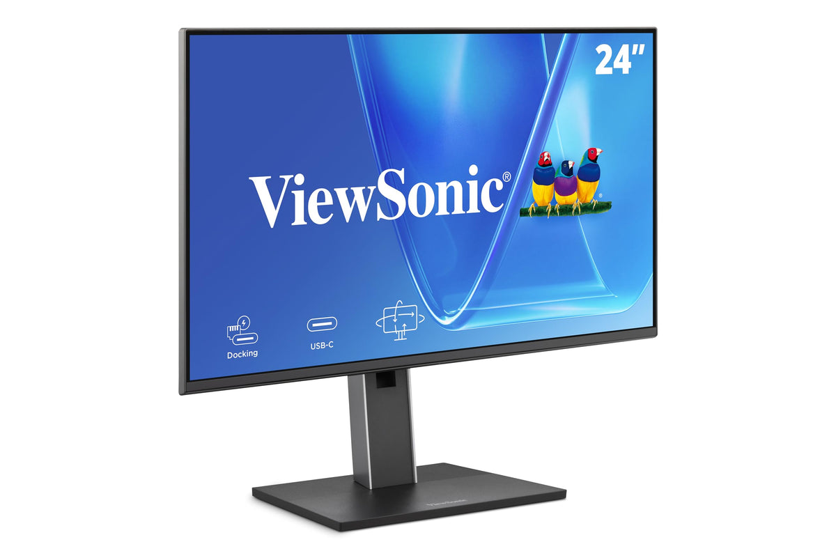 ViewSonic VG2458 24 Inch 1080p IPS Docking Monitor with Advanced Ergon