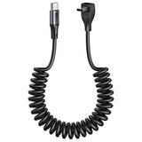3FT USB C CHARGING CABLE COILED M/M