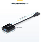 StarTech.com HDMI to VGA Adapter, Active Video Converter for Laptop/De