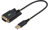 StarTech 1ft (30cm) USB to Serial Adapter Cable, COM Retention, FTDI