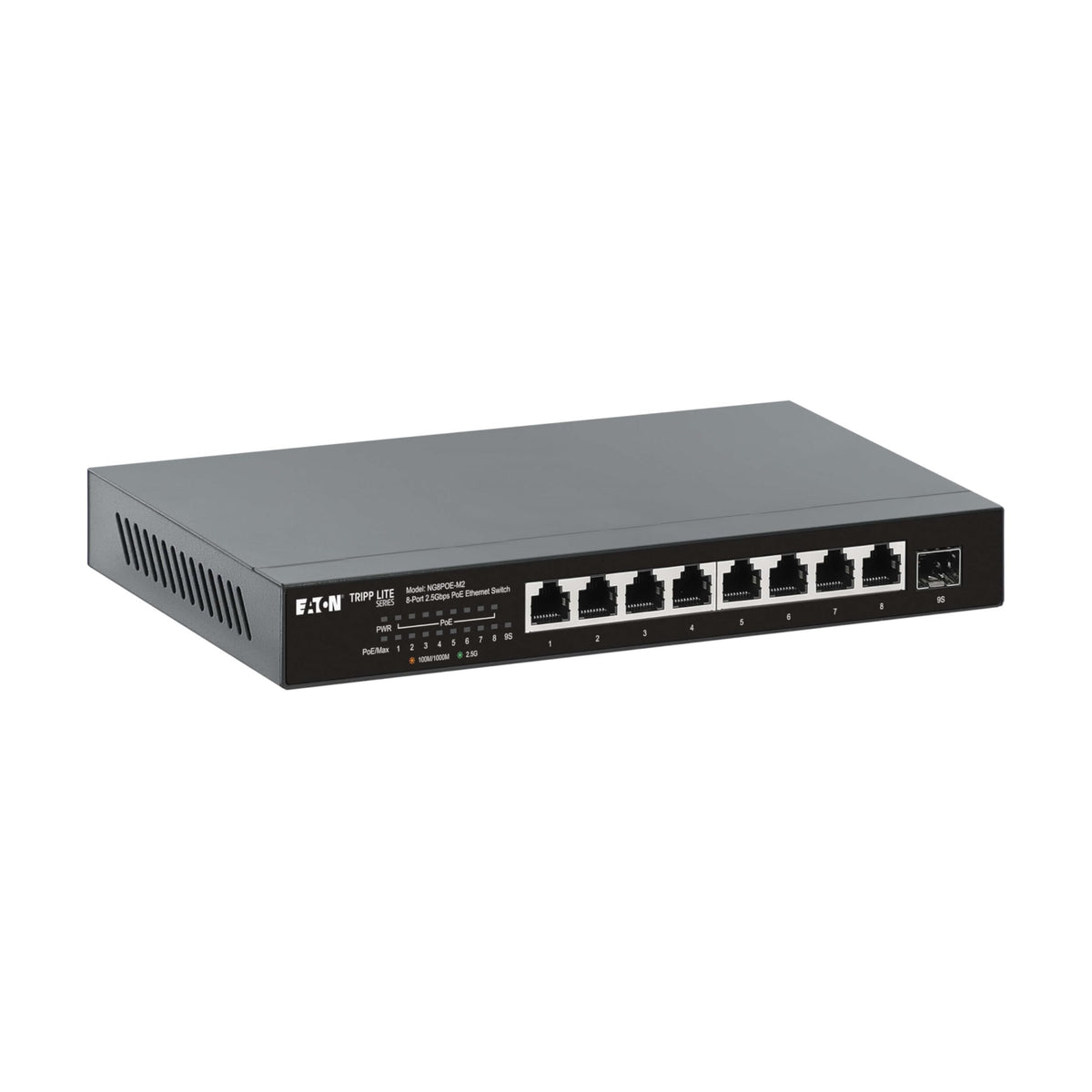 Tripp Lite NG8POE-M2 8-Port 2.5 Gbps Ethernet Switch with PoE+