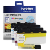 Lot de 3 cartouches d'encre Brother LC30373PKS à très haute capacité