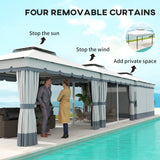 10' x 12' Double Roof Patio Gazebo Canopy