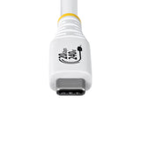CÂBLE USB4 BLANC 6PI CERTIFIÉ USB-IF 4K120/DP2.1/240W/20GBPS
