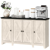 Rustic Sideboard, Buffet Cabinet with Adjustable Shelves for Living Room