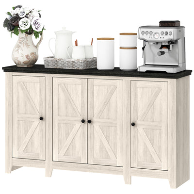 Rustic Sideboard, Buffet Cabinet with Adjustable Shelves for Living Room