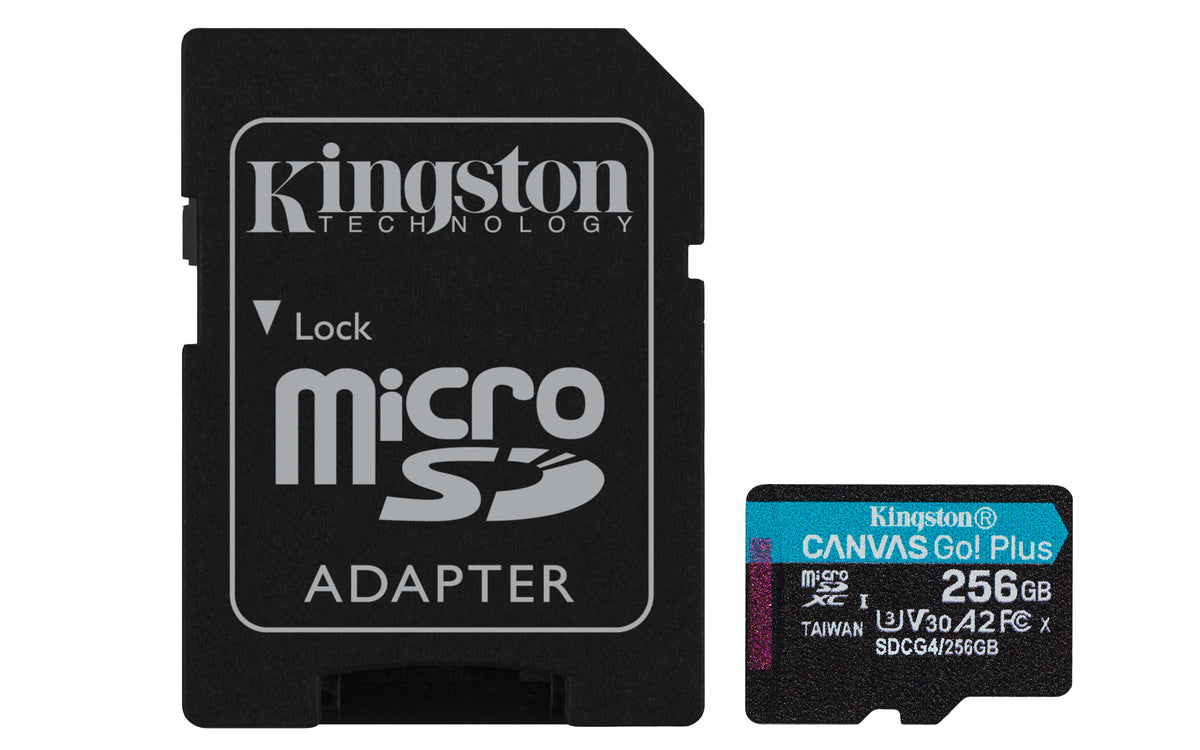 Kingston Technology microSDXC Canvas Go Plus Gen4 256GB 200MB/s A2 U3