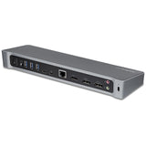 StarTech.com 4K USB-C Dock, Triple UHD 4K Monitor Docking Station, Mac