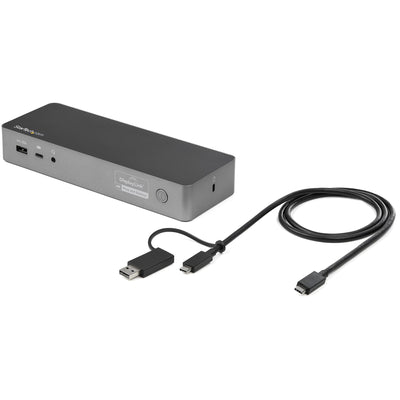 StarTech.com Universal Laptop Docking Station, Hybrid USB-C & USB-A Do