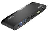 Station d'accueil horizontale double écran DisplayLink USB vers
