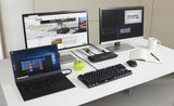 Station d'accueil horizontale double écran DisplayLink USB vers