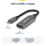 StarTech.com USB-C to HDMI Adapter, 8K 60Hz / 4K 120Hz, Thunderbolt /