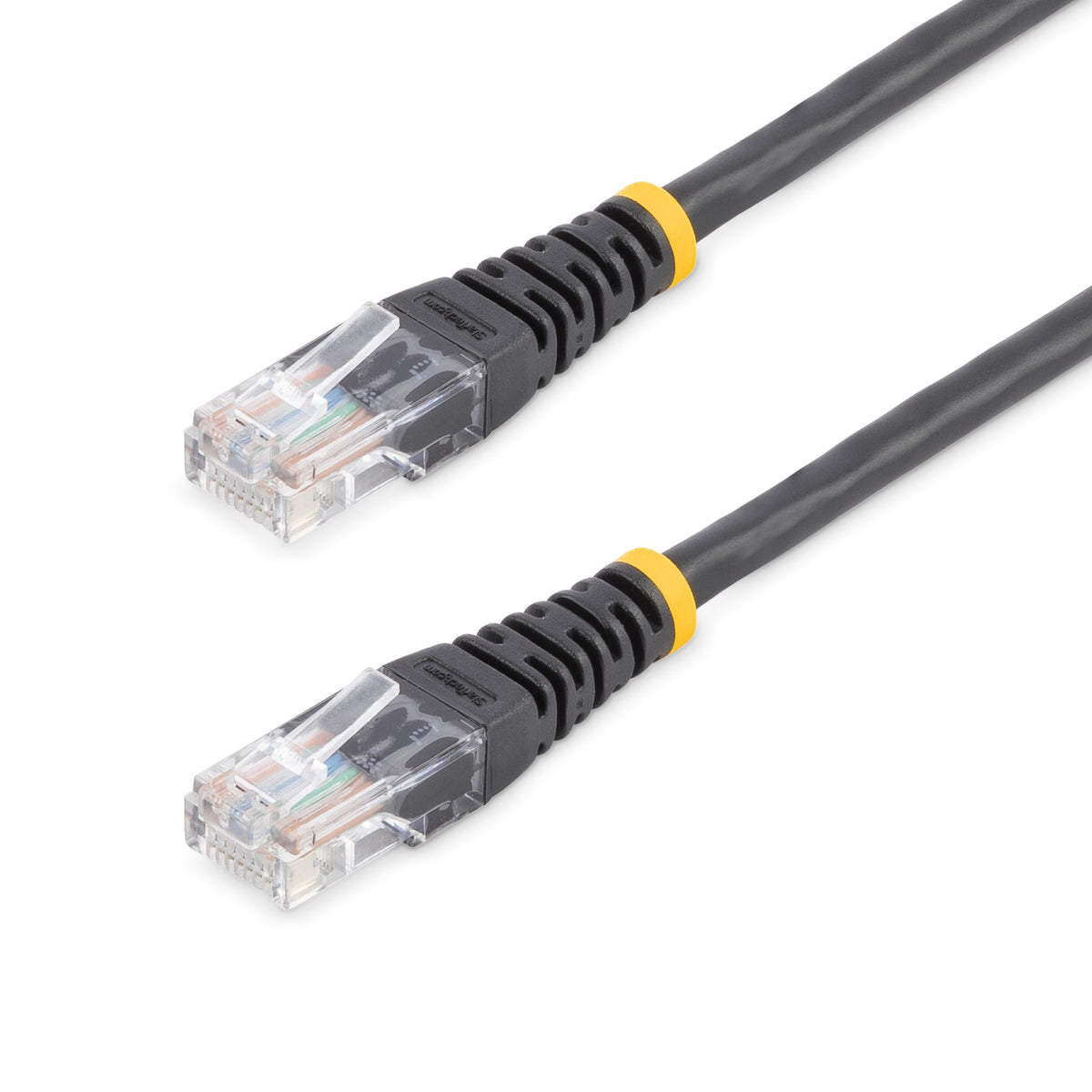 50FT CAT5E Black Molded UTP RJ45 M/M Patch Cable 350MHZ