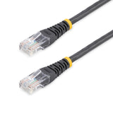 50FT CAT5E Black Molded UTP RJ45 M/M Patch Cable 350MHZ
