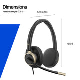 HP Poly Mission 825 Stereo USB Wired Headset with ANC