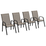 Ensemble de 4 chaises de salle à manger extérieure