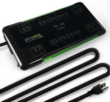 Plugable Technologies PS12-USB25 surge protector Black 12 AC outlet(s)