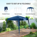 Tente auvent escamotable 8' x 8' extérieure pliable
