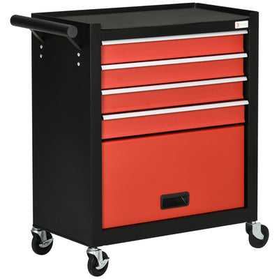 4-Drawer Tool Chest with 4 Wheels, Rolling Tool Box and Storage Cabinet