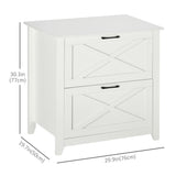Vertical File Cabinet with Hanging Bars for A4 Size for Home Office, 29.9