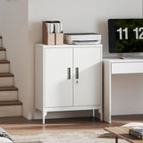 Office Storage Cabinet with Lock, Filing Cabinet with Adjustable Shelves and Doors for Home Office