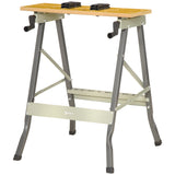 Foldable Work Bench w/ 4 Adjustable Clamps, Carpenter Saw Table