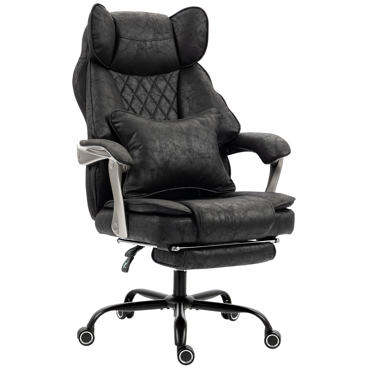 Executive Office Chair, Leathaire Big and Tall Office Chair 400 lbs with Wide Seat, Reclining, Lumbar Support