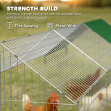 Metal Chicken Coop with UV-Resistant Cover for