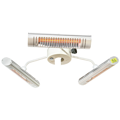 Electric Patio Heater with 3 Heating Panels and Ultra-low Glare