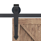 6.6FT Sliding Barn Door Track Kit, Fit 39
