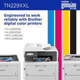 Cartouche de toner cyan Brother TN-229XXLC, rendement de 4000 pages