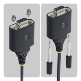 6.6FT USB-C TO SERIAL TO NULL MODEM ADAPTER CABLE - FTDI RS232