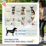 Foldable Cat Dog Travel Carriage, 4 Wheels Pet Stroller with EVA Wheel Brake, 3-stage Canopy, Mesh Window Door