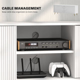 Meuble TV avec Rangement pour Téléviseur de 55
