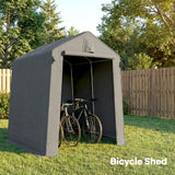 Remise portable 7,5' x 6,2', ventilation et cadre en métal galvanisé