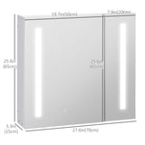 LED Medicine Cabinet with Mirror and Lights, 27.5