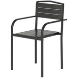 Stackable Patio Chairs Set of 4