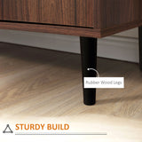 Kitchen Storage Sideboard, Buffet Cabinet with 2 Cupboard, 3 Drawers and Adjustable Shelves for Living Room