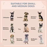 Rattan Dog House with Canopy, Wicker Dog Bed with Water-Resistant Cushion, for Small and Medium Breeds