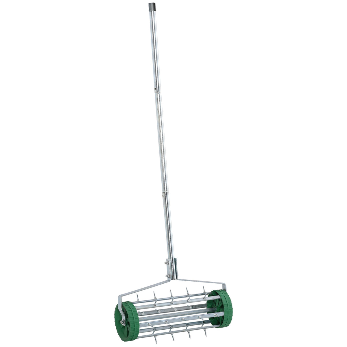 Manual Lawn Aerator with Adjustable Handle