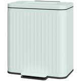 Trash Can, 2 x 5.3 Gallon (2 x 20 L) Garbage Can with Soft-Close Lid